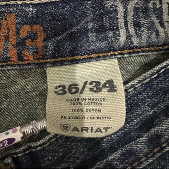 Ariat Jeans Mens M3 Loose Fit Size 36X34 - Picture 8 of 10
